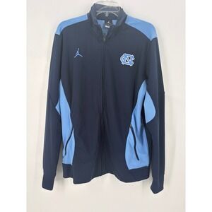 Jordan UNC North Carolina Tar Heels Full Zip Jacket Mens Large L NCAA Basketball